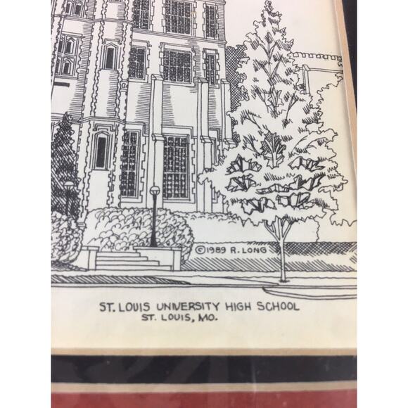 St Louis Landmarks Brewery University High School Signed Prints Richard E. Long - Picture 6 of 7